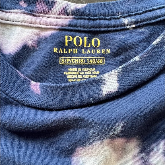 Kids repurposed bleached tee Polo Bear - Picture 3 of 3